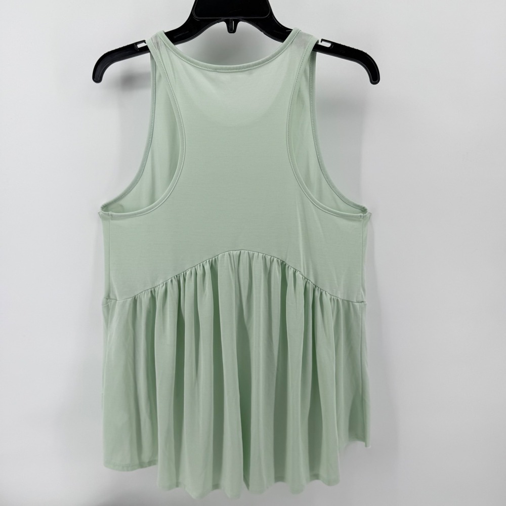 Andree by Unit Tank Top, Peplum, Knot Detail, Sleeveless, Casual, Green - Size L - Picture 2 of 8